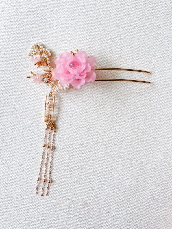 CHN-2022-00018-ForeverPinkFloralPearlTreeHairpin-Gold-PinkC1