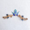 Phoenix Flower Dynasty Hairvine - Gold, Navy