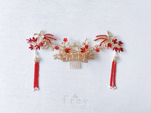 CHN-2022-00071-PhoenixRedBlossomBridgeSet-Gold-Red3pcsC1