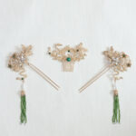 CHN-2022-00078-Dragon-and-Crane-Garden-Set-Gold-Green-3-pcs
