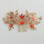 CHN-2023-00012-Crane-and-Crane-Flower-Party-Hairpin-Gold-Red