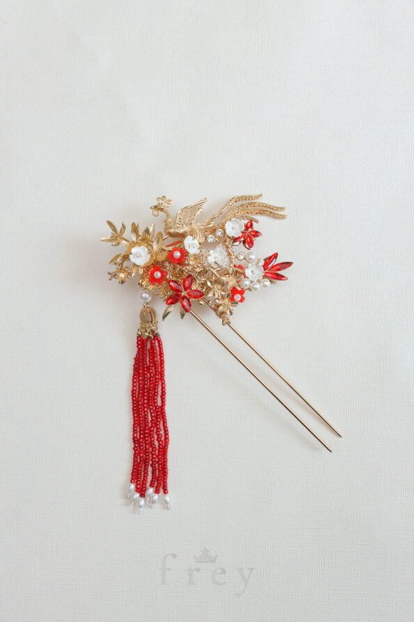 CHN-2023-00015-Phoenix-Majesty-Fire-Hairpin-Gold-Red-Right