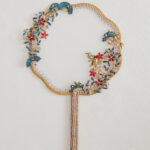 CHN-2023-00053-Antique-Oriental-Fan-and-Bird-Fan-Gold-Blue