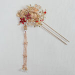 CHN-2023-00063-Pagoda-Ginkgo-Blossom-Tree-Hairpin-Gold-Red